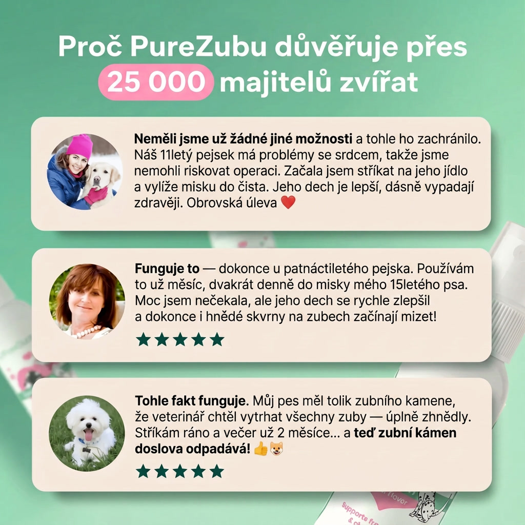 PureZub — Zubní Sprej pro Psy